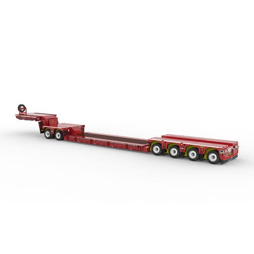 低床貨物車トレーラー - Broshuis BV - 産業機器用 / 6軸 / 牽引式