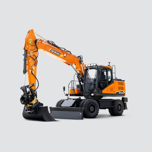 小型油圧ショベル - DX140W-7 - DAEWOO Construction Equipment Division - ホイール式 / ディーゼル