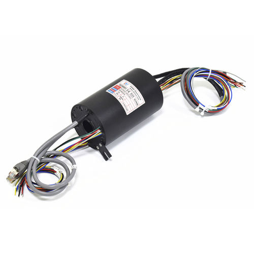 イーサネットスリップリング - ECN025-15P2-02EG - CENO Electronics technology Co., Ltd - 中空軸タイプ / 産業用 / 金属製