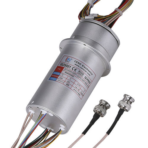 電動式スリップリング - ECN000-02P1-02P2-02P-30S-HD - CENO Electronics technology Co., Ltd - HD-SDI / HDMI（高精細度マルチメディアインターフェース） / 中実軸