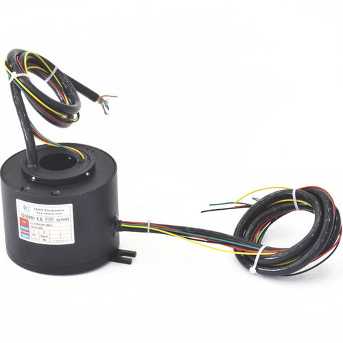 電動式スリップリング - ECN038-04P-0803 - CENO Electronics technology Co., Ltd - パススルー回転軸 / 産業用 / 金属製
