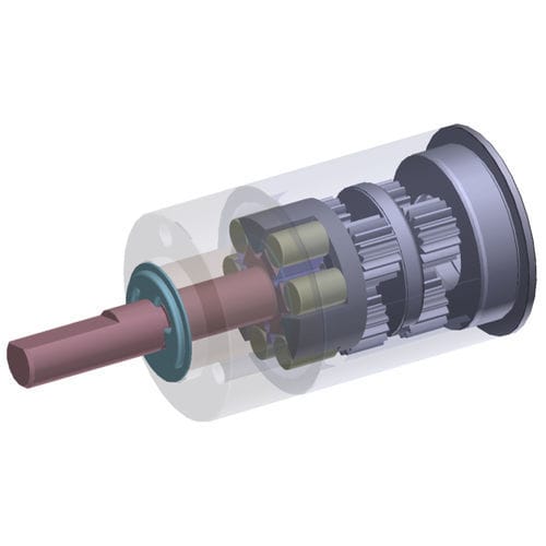 同軸歯車減速機 - dyNALOX - Orbray Co., Ltd - 中実軸 / 0.2 - 0.5 Nm / コンパクト