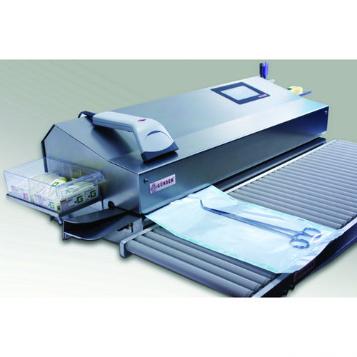 バーコードプリンター付きシーラー - GM16L1PV, GM16L2PV - Gundem Saglik ve Gida Urunleri Sanayi Tic. A. S. - 回転式 / 全自動 / 医療設備用