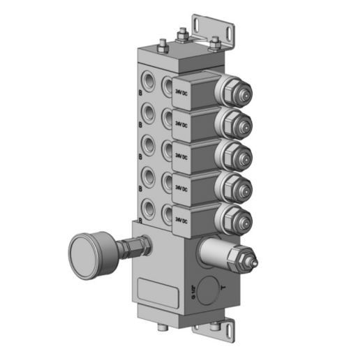 マルチチャンネルマニホールド - XCM - Synventive Molding Solutions - スチール / アクチュエータ用 / 電磁弁用