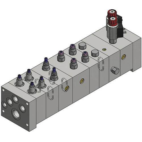 ソレノイド操作分配ブロック - Lynch Fluid Controls Inc. - モジュール式