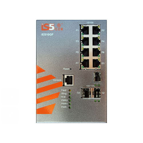 管理型イーサネットスイッチ - iES10GF - iS5 Communications - 10 ポート / ギガビットイーサネット / SFP+
