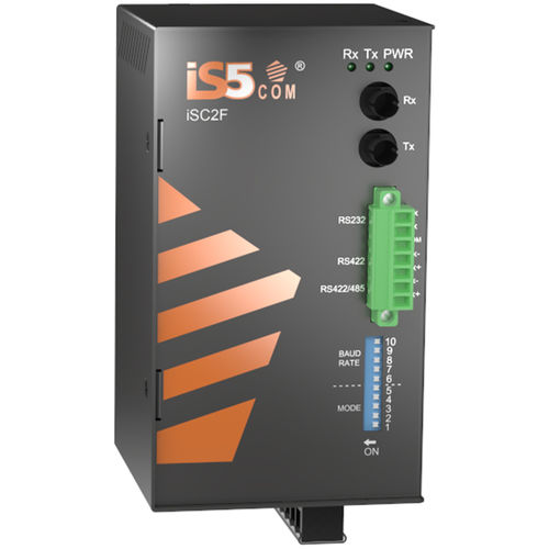 メディア変換器 - iSC2F - iS5 Communications - 光ファイバー製 / シリアル / RS422