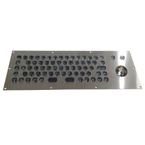 パネル設置用キーボード - CK-KB373132-38TBPKBL - Clickin Industrial Co., Ltd. - マイクロスイッチ / トラックボール付き / マウス付き