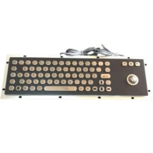 パネル設置用キーボード - CK-KB370110-25TBBK - Clickin Industrial Co., Ltd. - カーボンコンタクト / トラックボール付き / マウス付き