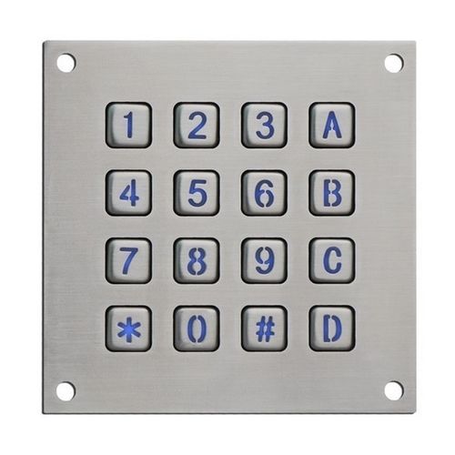 16 キーキーパッド - CK-KE113113-BL - Clickin Industrial Co., Ltd. - パネル設置用 / ゴム製 / 304ステンレス鋼