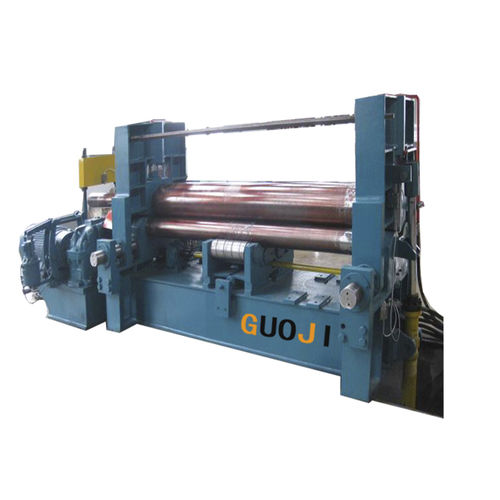 ローラー3本板材曲げ加工機 - GJW11S-35X2500 - Nantong Guoji Machinery Equipment Co.,Ltd. - 油圧式 / 自動 / 可動制御パネル付