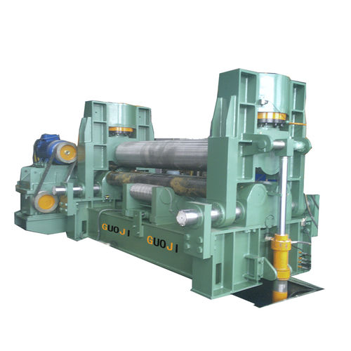 ローラー3本板材曲げ加工機 - GJW11S-80X3200 - Nantong Guoji Machinery Equipment Co.,Ltd. - 油圧式 / 自動 / 可動制御パネル付