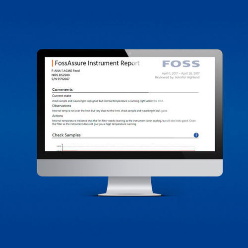 機械の状態監視システム - FossAssure™ - FOSS - プロセス制御用 / 食品産業用 / リアルタイム