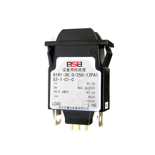 油圧-磁性遮断器 - B1 series 1P - ZHEJIANG BSB ELECTRICAL APPLIANCES CO.,LTD - 手動リセット / 製品分配システム用 / 鉄道用