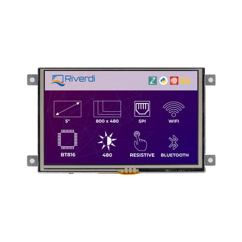 LEDディスプレイ モジュール - RiTFT-50-IOT-RES - Riverdi - 800 x 480 / 産業用 / プログラム可能