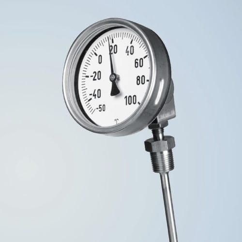 バイメタル温度計 - BU 100 - Schmierer GmbH - プローブ / ダイヤル / 固定型
