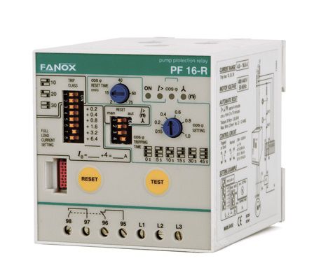 過負荷継電器 - PF-16R - FANOX ELECTRONIC - 位相順序 / 欠相 / 相不均衡