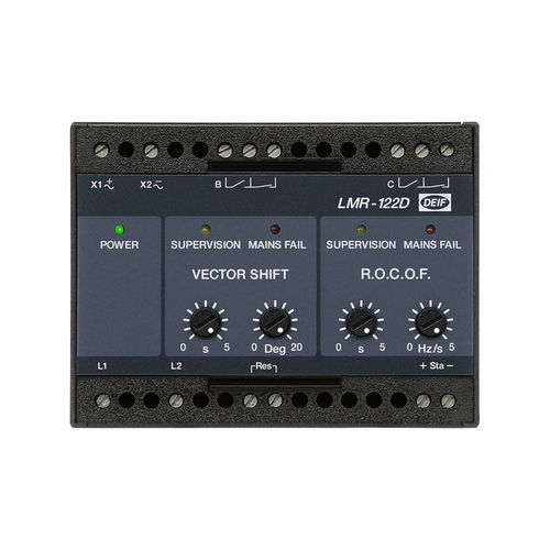 発電機用保護継電器 - LMR-122D - DEIF - DINレール