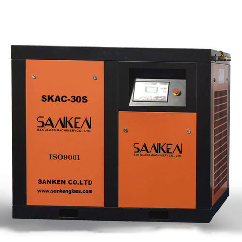 スクリューコンプレッサー - SKAC series - SANKEN glass machine - エア / 電動 / 据え置き型