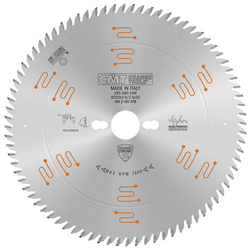 円形鋸刃 - 285.5 series - CMT Orange Tool - 切断 / スチール製 / 木材用