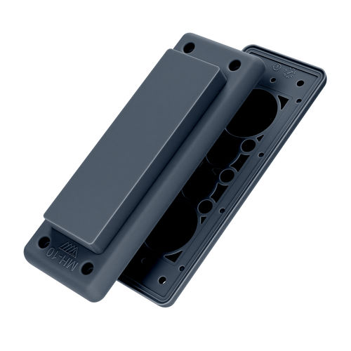 IP55ケーブルエントリー プレート - MH 10 Black - Trelleborg Cable Entry Solutions - フランジ付 / 電気キャビネット用 / 衛生用