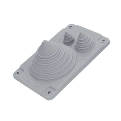 IP66ケーブルエントリー システム - MC 1/3 SOLAR LIGHT GREY UL94 V-0 - Trelleborg Cable Entry Solutions - ケーブル用 / 電気キャビネット用