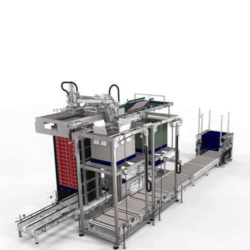 積み付けタイプパレット開梱 - AS H - KHS GmbH - コラム型 / ボトル用 / ガラス製容器用