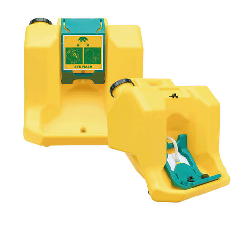 ポータブル洗眼器 - P100 - Fortune Protection Safety Ltd. - 壁取り付け式 / プラスチック製 / タンク付き