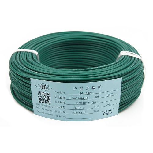 絶縁電線 - JG / JGG series - Shanghai Shenyuan High Temperature wire Co., Ltd - 銅 / シリコンゴム製 / 柔軟