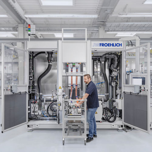 圧力試験用ベンチ - JW FROEHLICH Maschinenbau GmbH - 電源 / 温度 / 流量