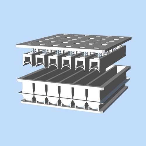 チーズ用食品金型 - Laude – A Tetra Pak company - 楕円形 / 横型 / 6つのキャビティ－