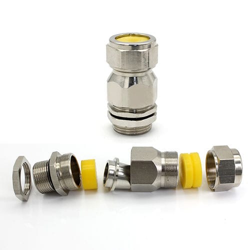 防爆ケーブルグランド - JX-6-EX series - YUEQING JIXIANG CONNECTOR CO., LTD - ニッケル真鍮製 / ステンレススチール製 / 真ちゅう製