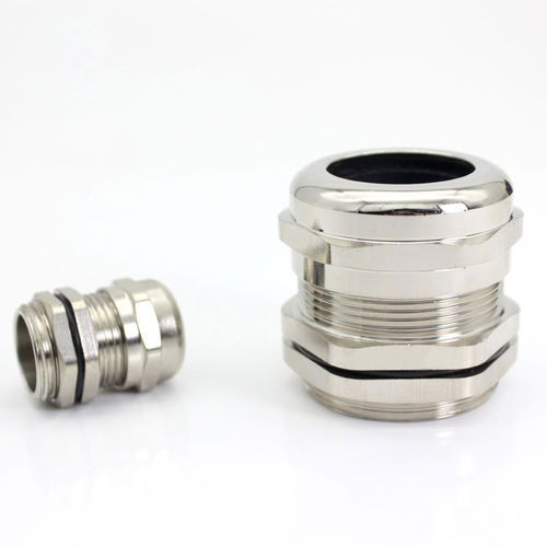 防水・防塵性能ケーブルグランド - JX-M-L series - YUEQING JIXIANG CONNECTOR CO., LTD - ニッケル真鍮製 / 耐薬品性 / ねじ式
