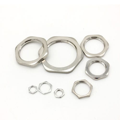 ニッケル真鍮製ロックナット - JX-M-ML series - YUEQING JIXIANG CONNECTOR CO., LTD - 六角形 / ねじ式 / 継手用