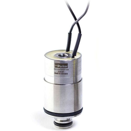 カートリッジ式電磁弁 - C21 - Parker Precision fluidics Division - 2方向 / NC / ガス用