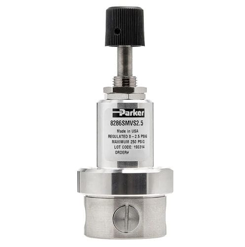 ガス用圧力調整器 - 8286 - Parker Precision fluidics Division - 空気用 / 膜 / カートリッジ