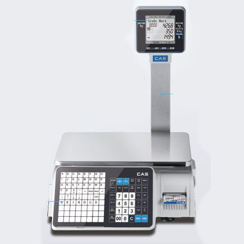 販売拠点用天秤 - CL3000 - CAS - 液晶ディスプレイ / 食品用 / 卓上型