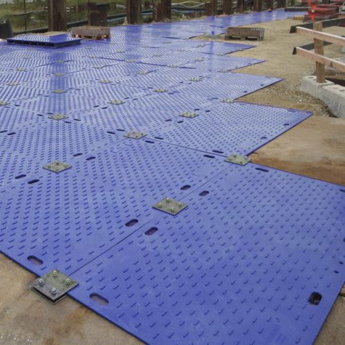 床保護マット - ZappMat - Ground-Guards Ltd - プラスチック製 / 仮設 / ロゴ付き