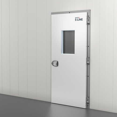 蝶番付ドア - BD-1804 - Salco Industrial Doors - 歩行者用 / ステンレススチール製 / アルミニウム製
