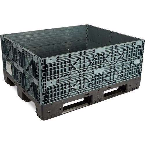 ポリエチレンパレットボックス - MOD BOX 800 x 600 - PALBOX PALLETS E CONTENITORI SPA - 折り畳み式 / ふた付き / モジュール式