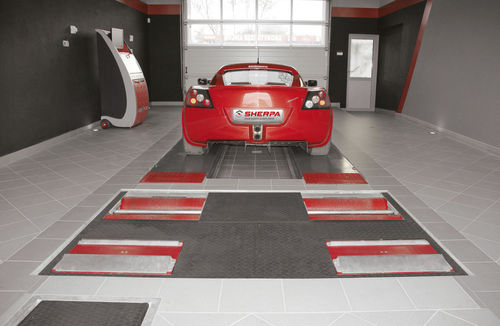 トラック用ブレーキ・サスペンション・スリップ用検査機械 - Sherlane- 3.5-RSE - Sherpa Autodiagnostik GmbH - 自動車用 / ローラー
