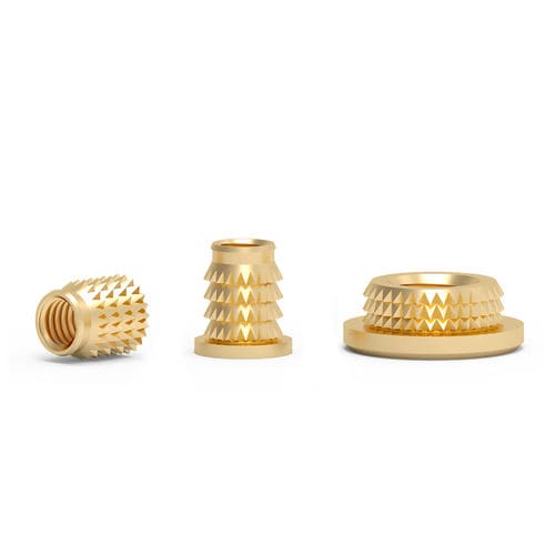 ねじ式インサート - MB series - Shenzhen In-saiL Precision Parts Co.,Ltd - 圧力 / ギザギザ付き / 真ちゅう製