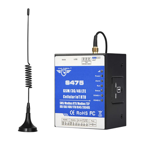 セルラーIoTM2Mコントローラー - S475 - King Pigeon Communication Co.,Limited - RS422/RS485 / Modbus / DINレール上