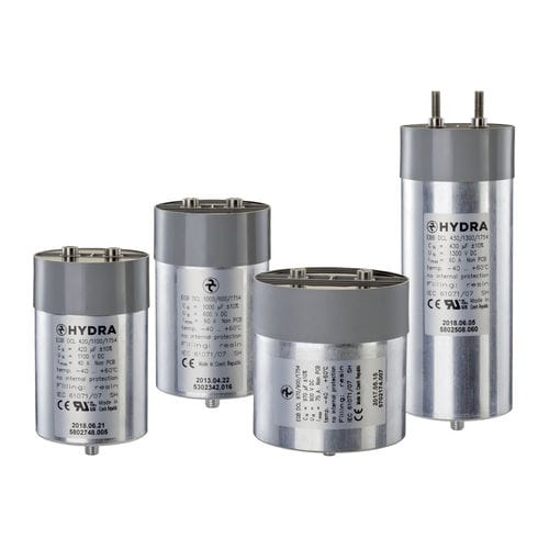 炭化ケイ素（CC） 研磨用コンデンサ - E-DCL series - HYDRA a.s - 金属化ポリプロピレン フィルム / 円筒 / 工業用