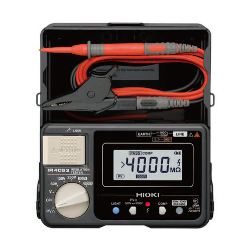絶縁試験機 - IR405 series - HIOKI EUROPE GmbH - 絶縁抵抗 / 電気設備用 / 太陽光発電設置用