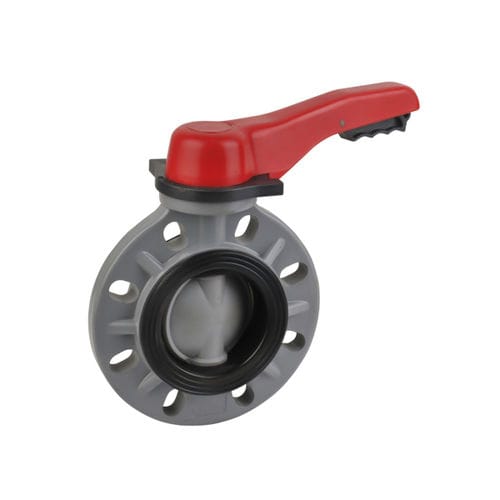 バタフライバルブ - D71X-6F - Ningbo Baodi Plastic Valve Co., Ltd. - レバー / 制御 / 水