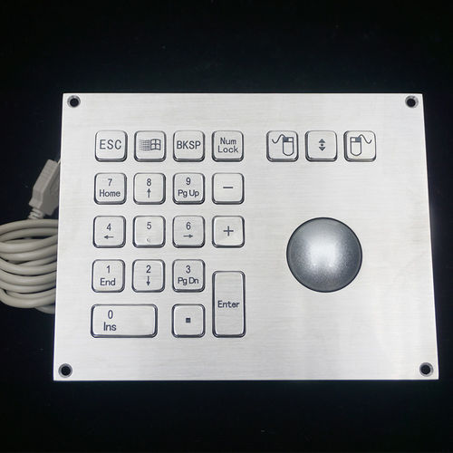 18キーキーパッド - MKA-18-BN - MATE TECHNOLOGY SHENZHEN LIMITED - パネル設置用 / メカニカルキー / アルミニウム