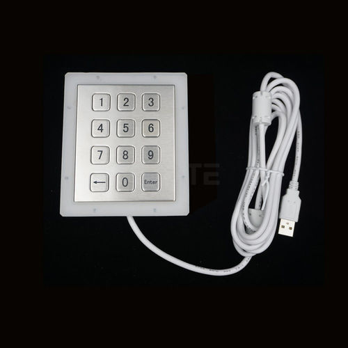 12 キーキーパッド - MKA-12N-V1 - MATE TECHNOLOGY SHENZHEN LIMITED - パネル設置用 / 金属製 / IP65