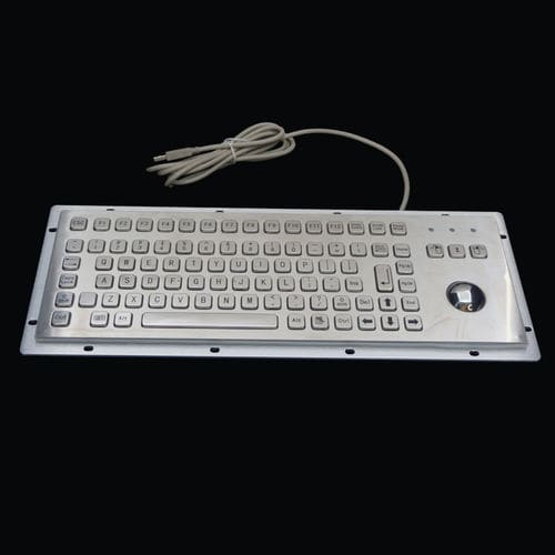 ステンレススチール製キーボード - MKA-88-B - MATE TECHNOLOGY SHENZHEN LIMITED - パネル設置用 / メカニカルキー / トラックボール付き