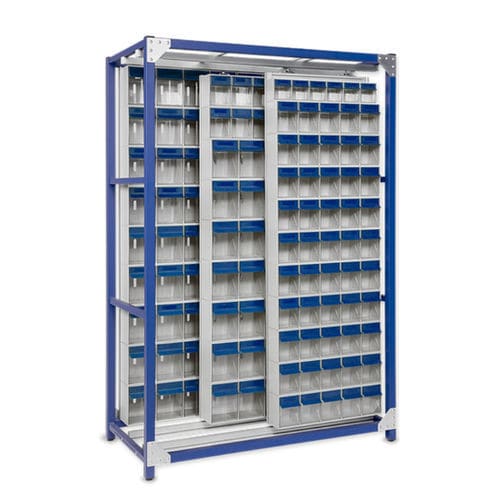 貯蔵キャビネット - Pegasus-Storage - 床置き / スライドパネル型 / 金属製